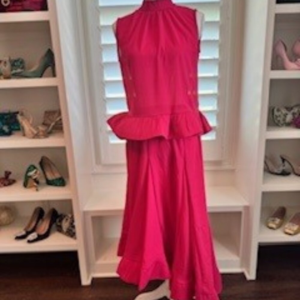 Chic Hot Pink Two-Piece Set - Picture 2 of 8